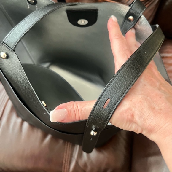 Rebecca Minkoff Black Tote Bag with Sleek Design Good used condition - Picture 2 of 7